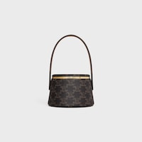 CELINE NINA MINAUDIERE in LAMBSKIN WITH TRIOMPHE CANVAS PRINT AND CALFSKIN - TAN - GIFT FINDER - 2 | CELINE