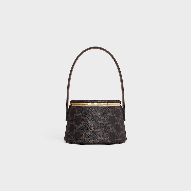 MINAUDIERE CELINE NINA AGNEAU IMPRIM&Eacute; TRIOMPHE CANVAS ET VEAU - TAN - GIFT FINDER - 1 | CELINE