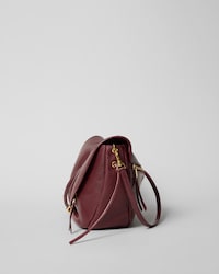HALFMOON SOFT TRIOMPHE BAG IN SUPPLE SHINY LAMBSKIN - SYRAH - SHOULDER BAGS - 2 | CELINE