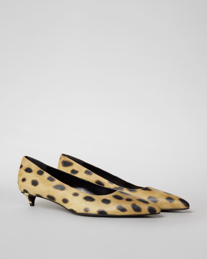 KITTEN PUMP IN CHEETAH - LIGHT BEIGE/BROWN -  - 1 | CELINE