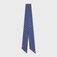 lavalliere IN silk twill - NAVY/WHITE/YELLOW -  - 1 | CELINE