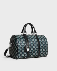 BOLSO BOSTON GRANDE DE LONA TRIOMPHE A RAYAS Y PIEL DE BECERRO - NEGRO/AZUL MARINO - BOLSOS EN BANDOLERA - 2 | CELINE