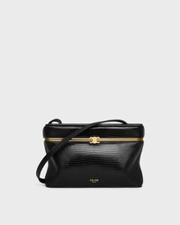Triomphe Frame sottile in pelle di lucertola - NERO - BORSE CON MANICO SUPERIORE - 1 | CELINE