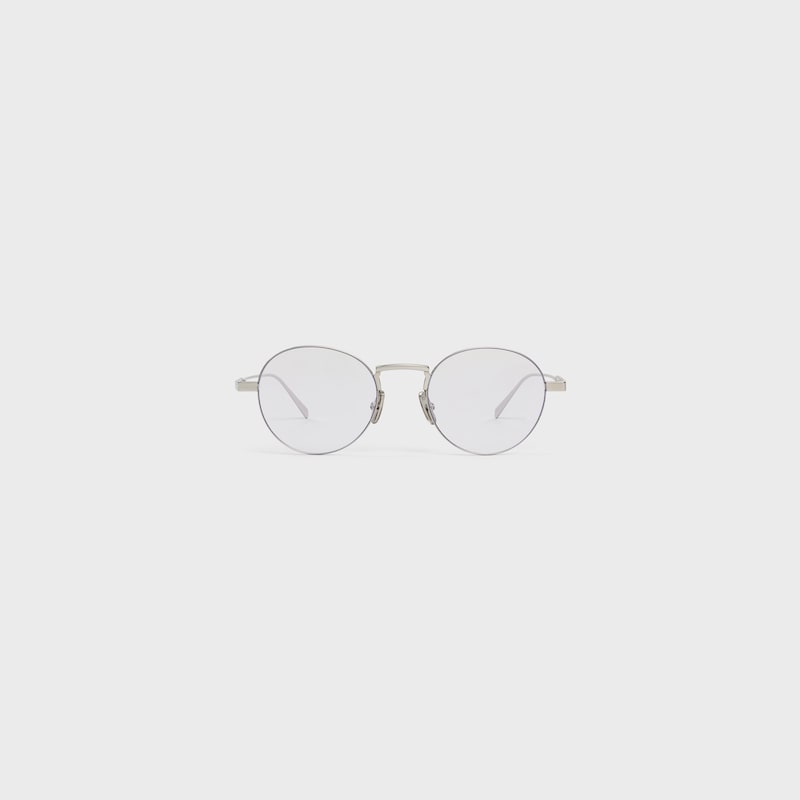 Metal Frame 28 sunglasses in Metal - Silver / Blue Light Filter -  - 1 | CELINE