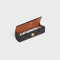 DICES CASE IN TRIOMPHE CANVAS - BLACK / WHITE - CELINE MAISON - 2 | CELINE