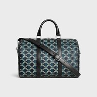 BOLSO BOSTON GRANDE DE LONA TRIOMPHE A RAYAS Y PIEL DE BECERRO - NEGRO/AZUL MARINO - BOLSOS EN BANDOLERA - 2 | CELINE