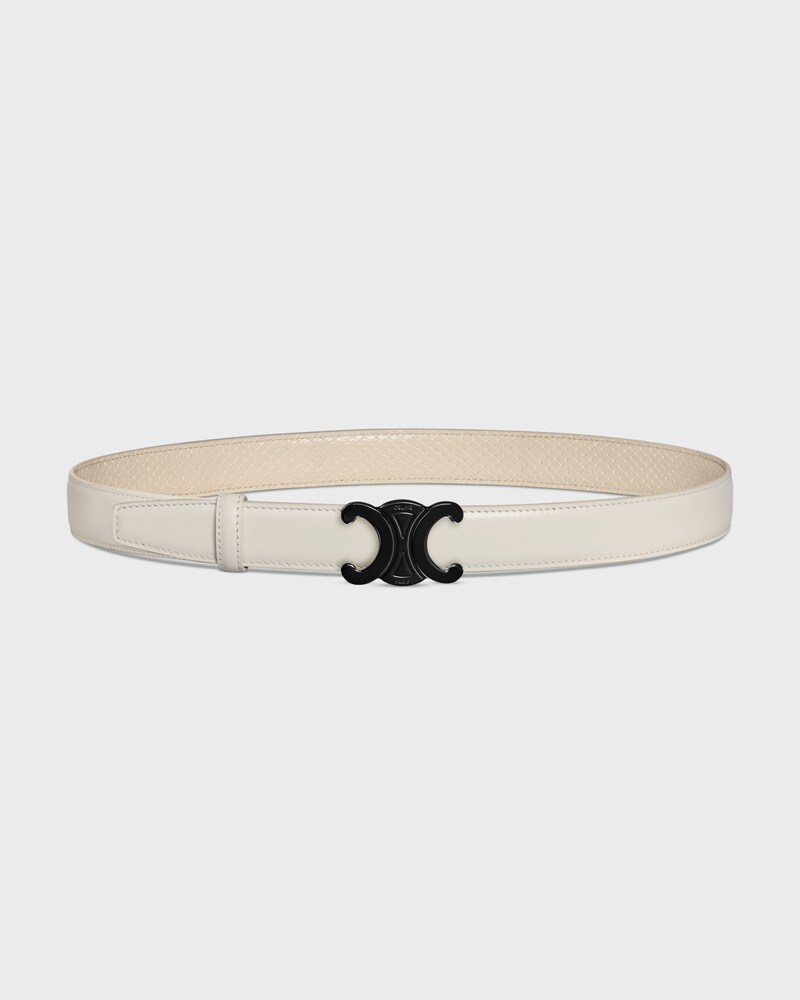 Reversible Strap 25 IN TAURILLON LEATHER & PYTHON EMBOSSED CALFSKIN -  -  - 1 | CELINE