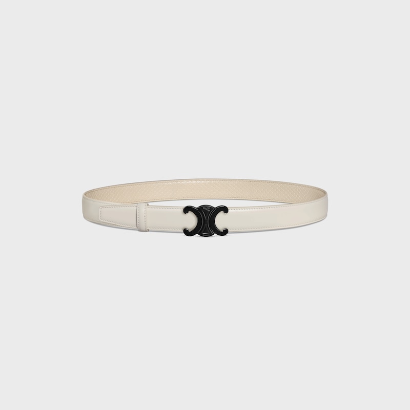 Reversible Strap 25MM IN TAURILLON LEATHER & PYTHON EMBOSSED CALFSKIN -  -  - 1 | CELINE