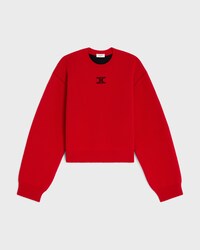JERSEY CON CUELLO REDONDO DE CACHEMIRA - ROJO/AZUL/NEGRO -  - 1 | CELINE