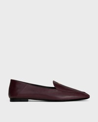 AURA LOAFER IN GOATSKIN - BURGUNDY -  - 1 | CELINE