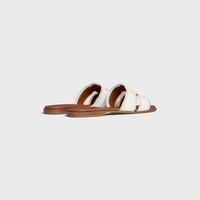 SANDALIA CELINE MARINA DE LONA CON FLECOS - BLANCO -  - 2 | CELINE