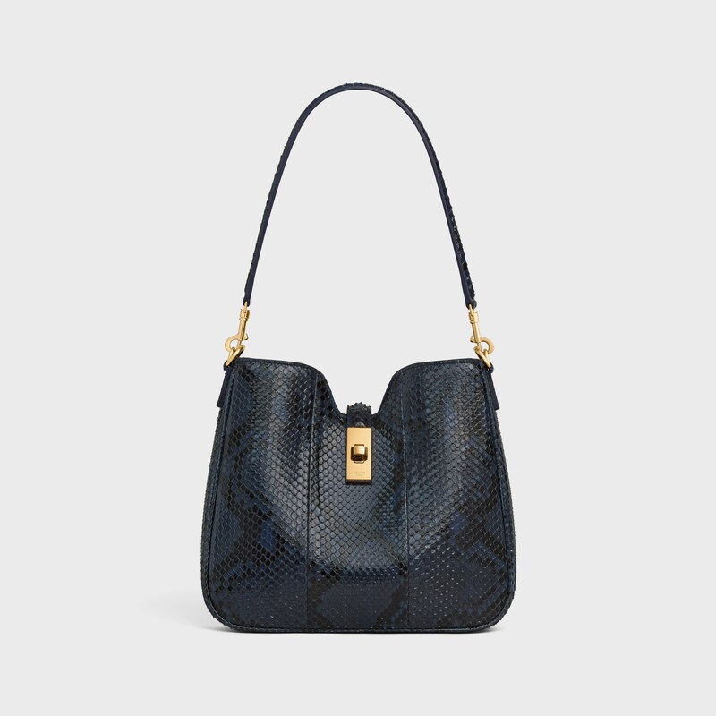 SAC CAMILLE 16 SOFT PETIT MODELE EN Python - DEEP NAVY | CELINE