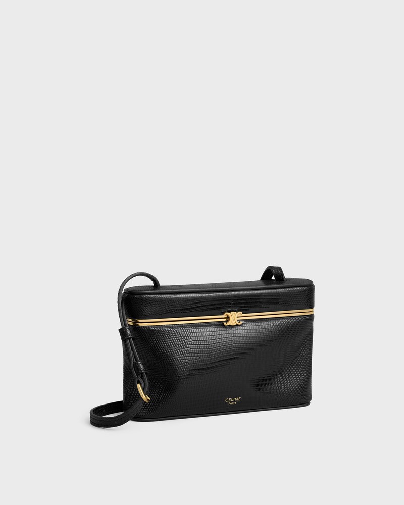 thin triomphe frame IN lizard - BLACK - EVENING - 1 | CELINE