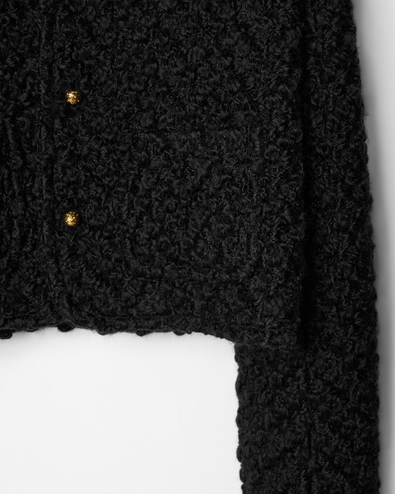 icone jacket IN wool - BLACK -  - 1 | CELINE
