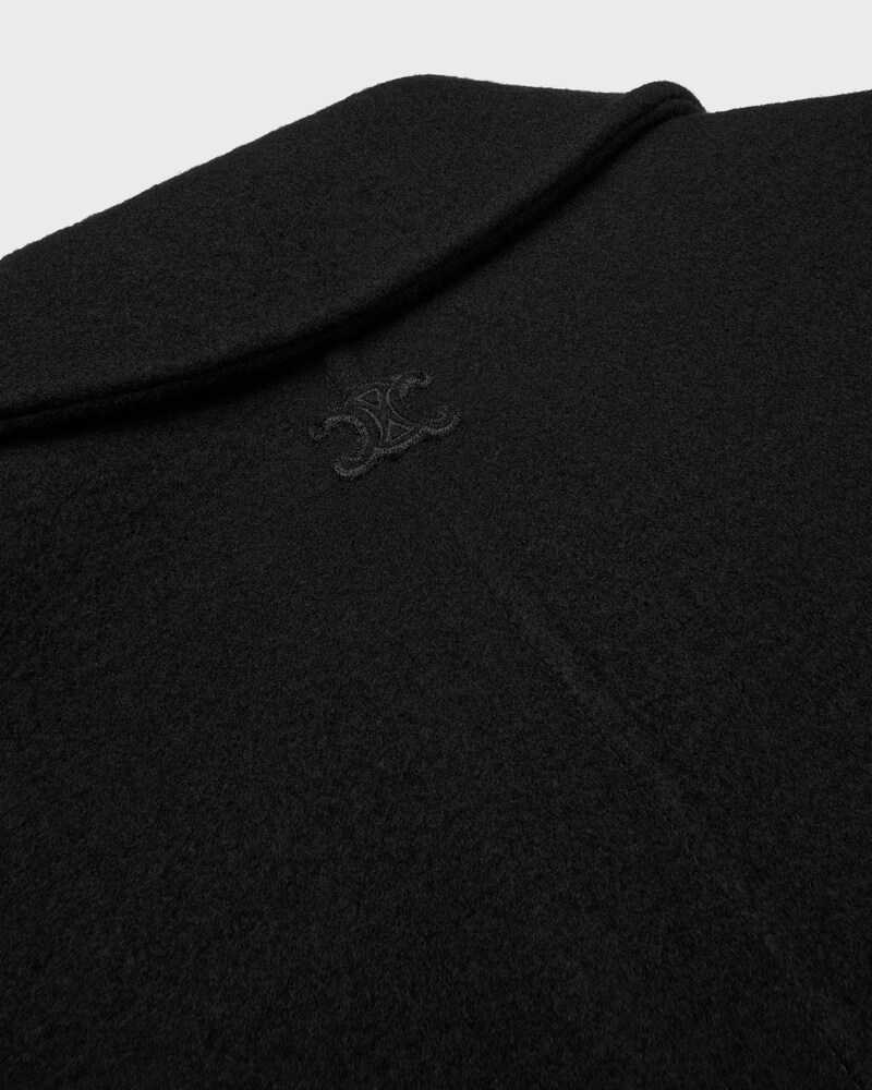 jacket IN DOUBLE-FACE WOOL FELT - BLACK -  - 1 | CELINE