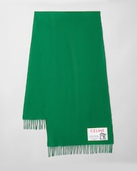 ÉCHARPE EN LAINE ET CACHEMIRE - VERT -  - 2 | CELINE