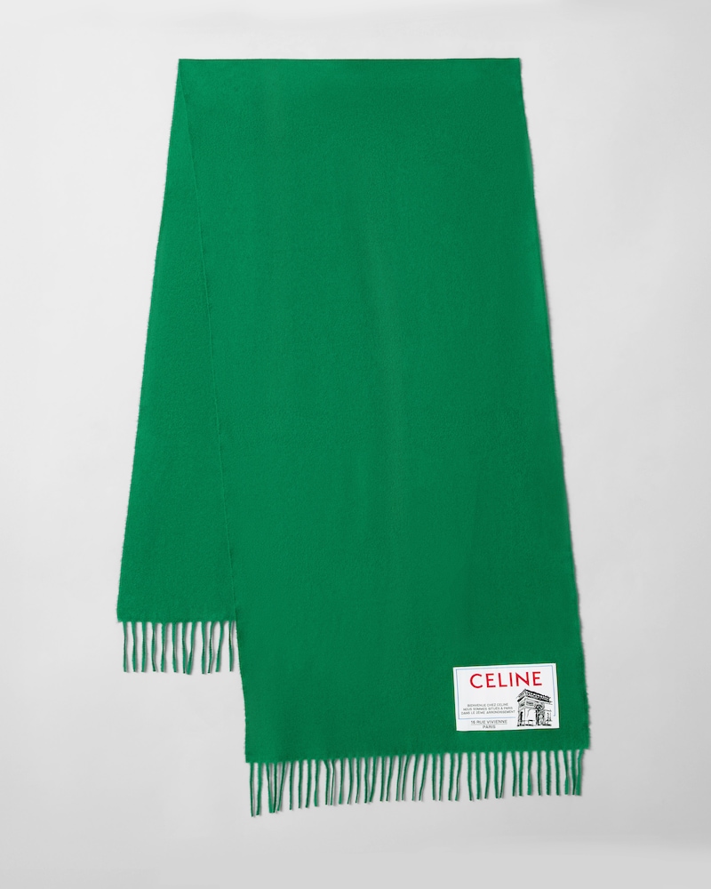ÉCHARPE EN LAINE ET CACHEMIRE - VERT -  - 1 | CELINE