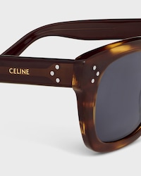 Black Frame 41 Sunglasses in Acetate - STRIPED HAVANA -  - 2 | CELINE