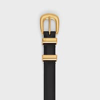 CINTURÓN ESTILO VAQUERO 18 MM DE PIEL TAURILLON - NEGRO -  - 2 | CELINE