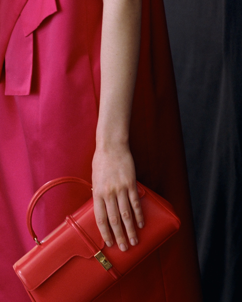 LE 16 SIDE-TO-SIDE IN SATINATED CALFSKIN - ULTRA RED - GIFTS FOR HER - 1 | CELINE