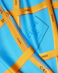 square IN silk twill - SKY/YELLOW/BLUE -  - 2 | CELINE