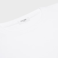 LONG-SLEEVED T-SHIRT IN cotton jersey - OPTIC WHITE/BLACK -  - 2 | CELINE