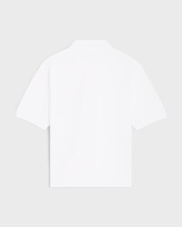 polo shirt IN PIQUE COTTON JERSEY - OFF WHITE / ROUGE CERISE -  - 2 | CELINE