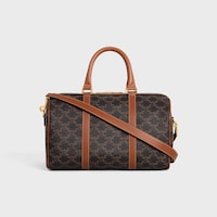 Large Boston IN Triomphe Canvas and calfskin - TAN - TRAVEL - 2 | CELINE