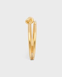 Knot Double Cuff in Brass with Gold Finish - GOLD -  - 2 | CELINE