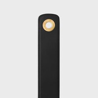 HEBILLA DISC CELINE GRANDE 50 MM DE PIEL DE BECERRO NATURAL FLEXIBLE - NEGRO -  - 2 | CELINE