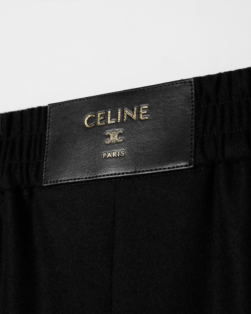 trousers IN CASHMERE FLANNEL - SCHWARZ -  - 1 | CELINE