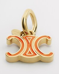 TRIOMPHE CON CHARMS CELINE DE ESMALTE Y LATÓN CON ACABADO DORADO - DORADO / NARANJA - CHARMS - 1 | CELINE