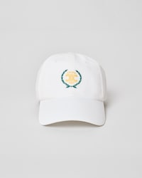 richelieu cap IN light cotton twill - WHITE -  - 2 | CELINE