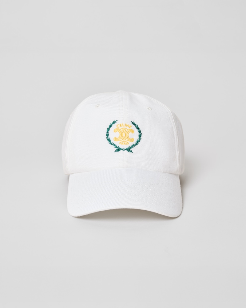 richelieu cap IN light cotton twill - WHITE -  - 1 | CELINE