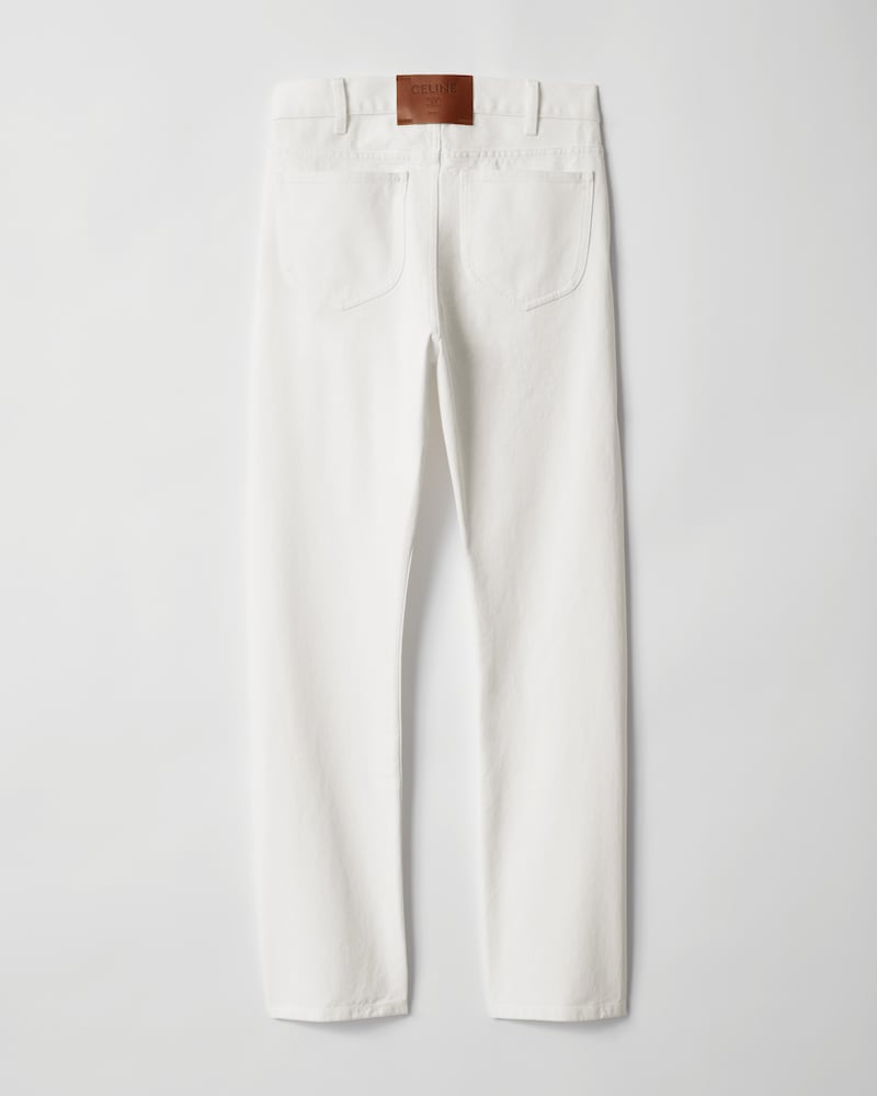 SLIM JEANS 001 IN heavy cotton twill - SAMMY WHITE -  - 1 | CELINE