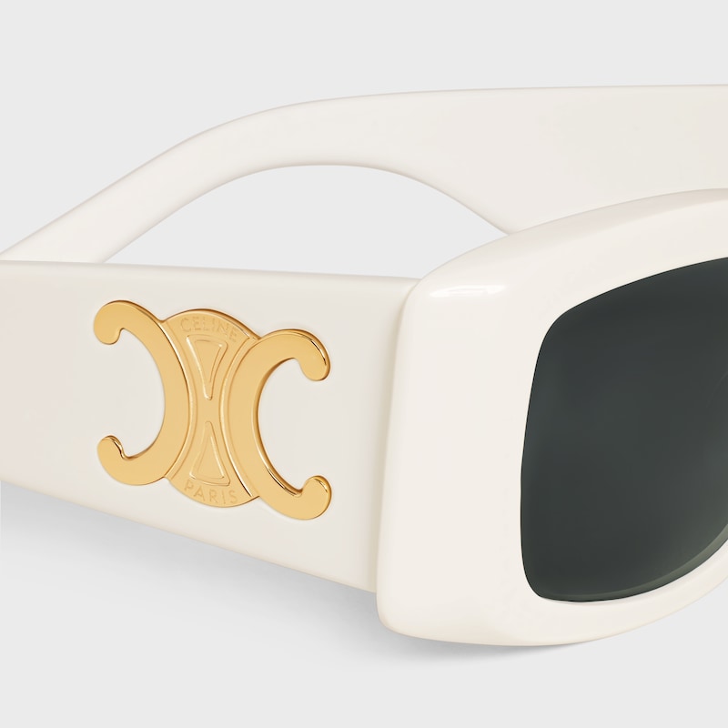 Triomphe XL 01 Sunglasses in Acetate - IVORY -  - 1 | CELINE