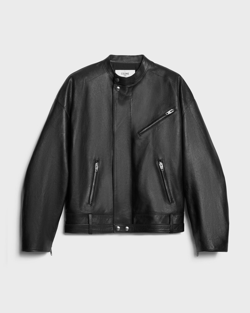 racer jacket IN calfskin - BLACK -  - 1 | CELINE