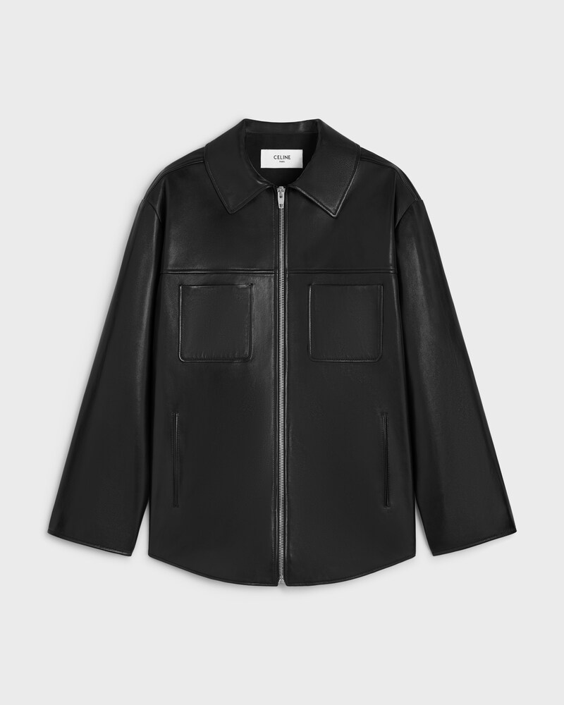 overshirt IN lambskin - BLACK -  - 1 | CELINE