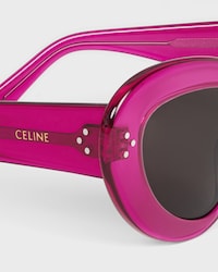 Butterfly S320 sunglasses in Acetate - TRANSPARENT FUCHSIA -  - 2 | CELINE
