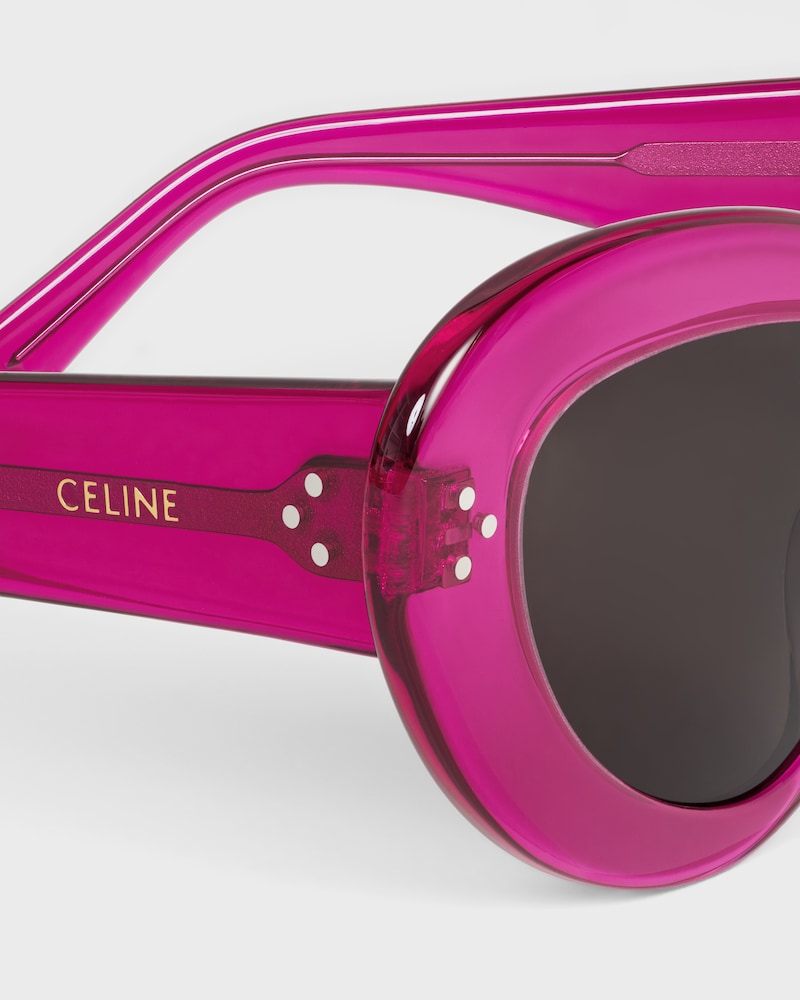 Butterfly S320 sunglasses in Acetate - TRANSPARENT FUCHSIA -  - 1 | CELINE