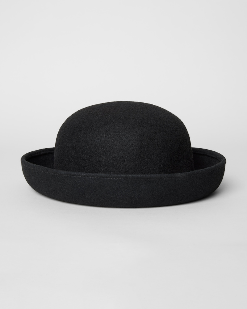 chapéu bloom em feltro de lã - BLACK -  - 1 | CELINE