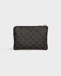 Coin Purse  IN Triomphe Canvas - Black - COIN HOLDERS - 2 | CELINE