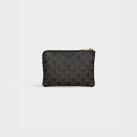 Coin Purse  IN Triomphe Canvas - Black - TRIOMPHE CANVAS - 2 | CELINE