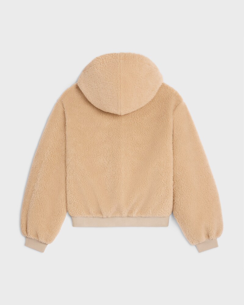 hooded jacket IN polar fleece - BEIGE -  - 1 | CELINE