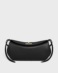 Mala Little Hot Dog em couro de vitela natural macio - PRETO - NOVO - 1 | CELINE