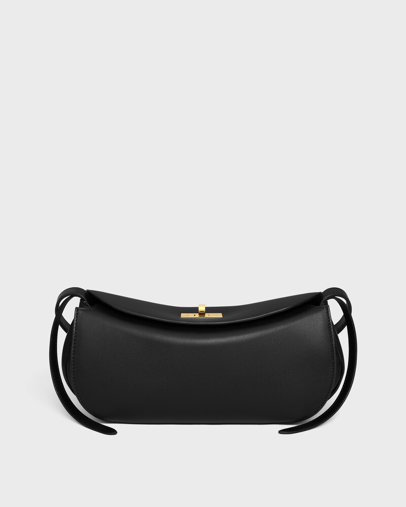 LITTLE HOT DOG IN NATURAL CALFSKIN - BLACK - MORE LINES - 1 | CELINE