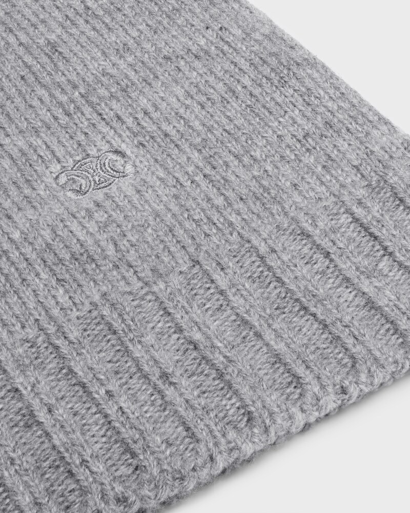 pull col rond cachemire seamless - MEDIUM GREY -  - 1 | CELINE