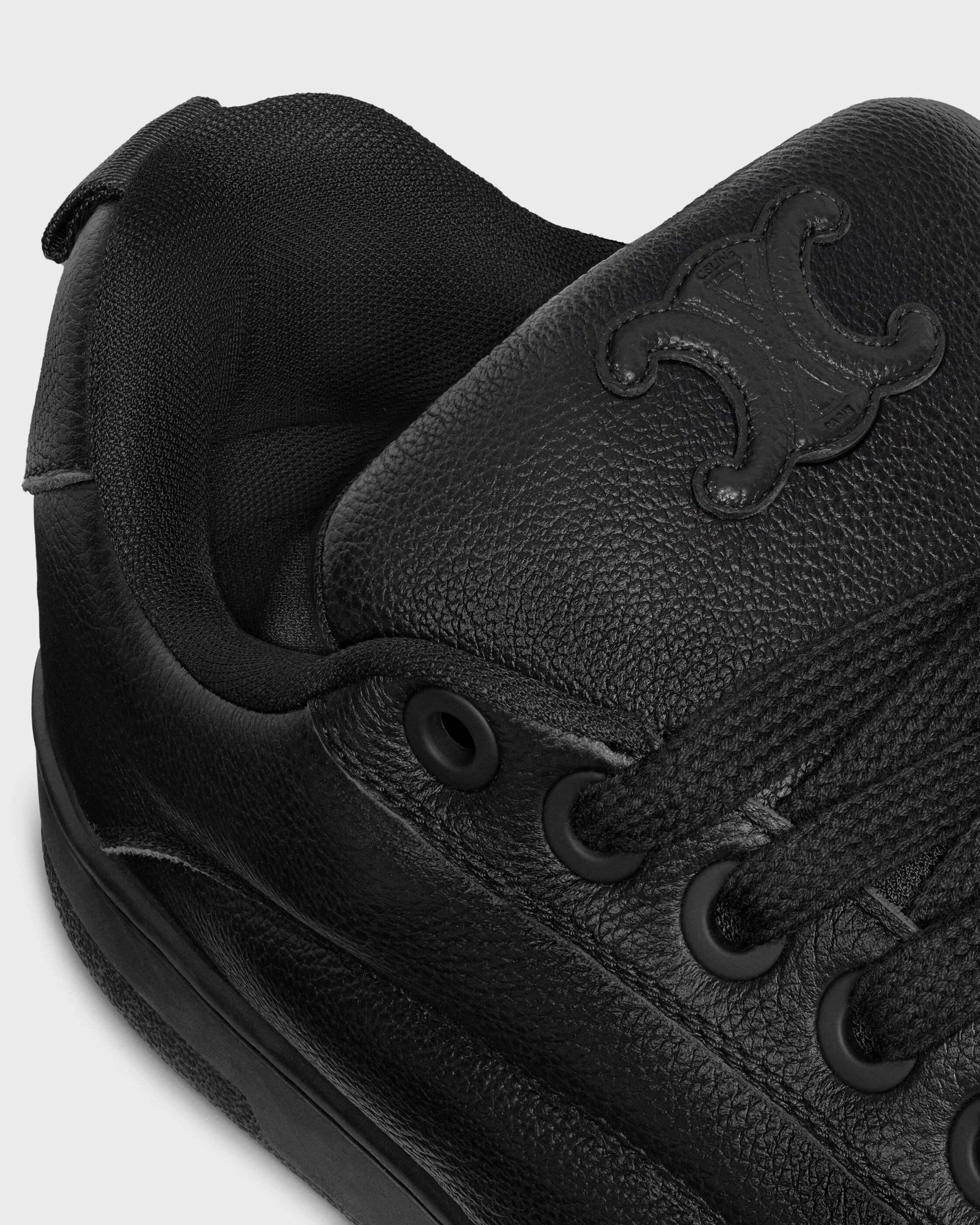 CELINE ハンティントン レースアップ ロースニーカー / タンブルレザー