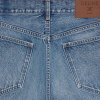 กางเกงยีนส์ Wesley เดนิมคอตตอน - สีวิเวียนกลาส -  - 2 | CELINE
