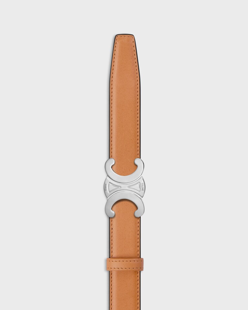 lanière de ceinture réversible 25MM Veau Naturel et toile triomphe -  -  - 1 | CELINE
